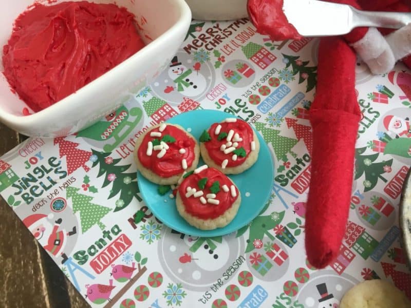 elf on the shelf elf size cookies