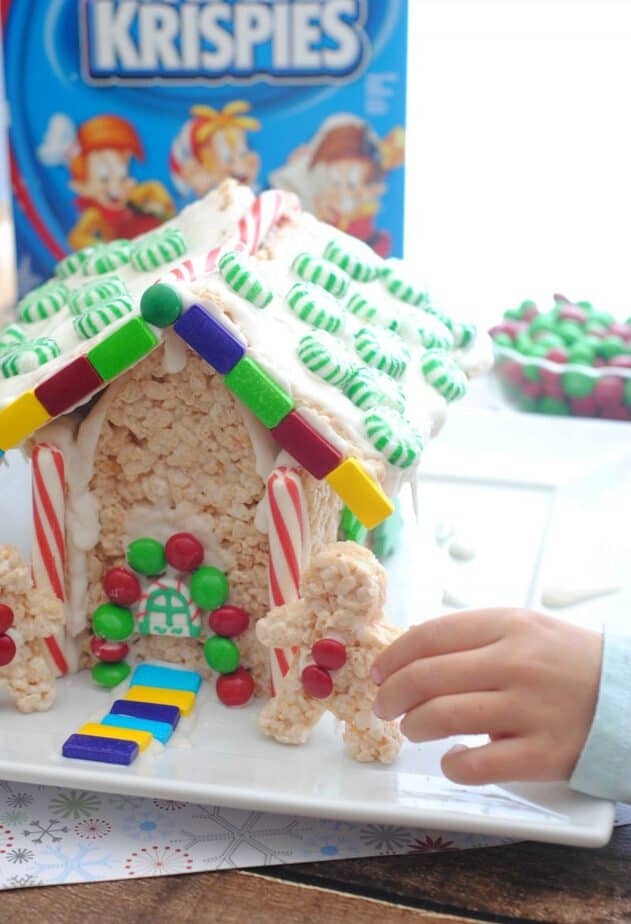 Rice Krispies® Treat Gingerbread House - This Mama Loves