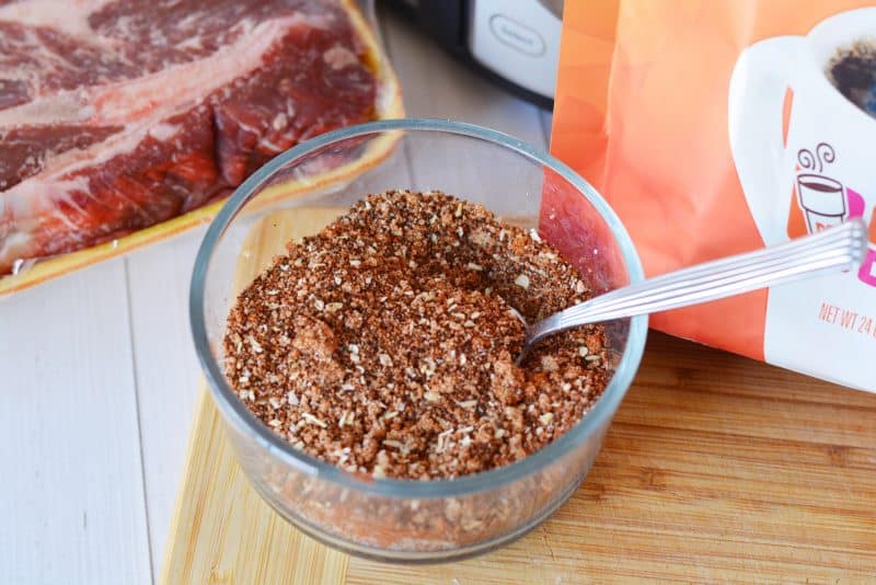 Slow Cooker Coffee Rubbed Roast