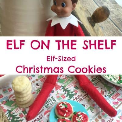 Elf on the Shelf Elf Sized Christmas Cookies