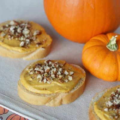 Pumpkin Cream Cheese Pecan Appetizers