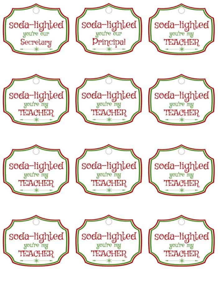 Last Minute Christmas Gift Printables for Teachers and Friends