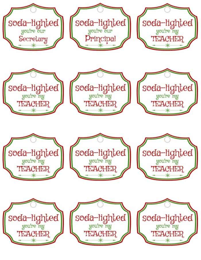 Last Minute Christmas Gift Printables for Teachers and Friends