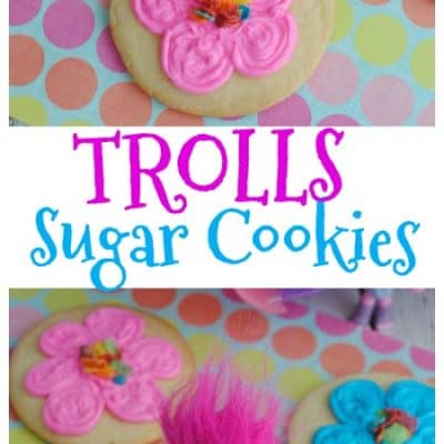 Trolls Inspired Sugar Cookies