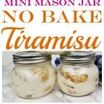 Mini Mason Jar No Bake Tiramisu Recipe from This Mama Loves