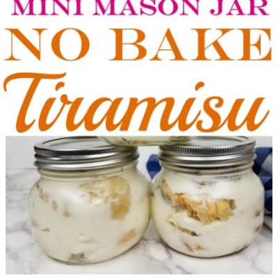 Mini No Bake Tiramisu in Mason Jars Recipe