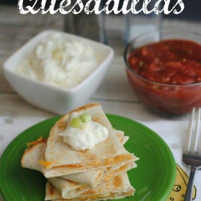 Easy Two Cheese Quesadillas