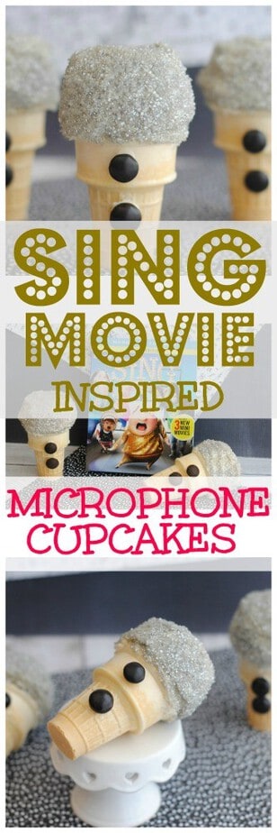 Sing Movie Inspired Microphone Cupcakes Recipe