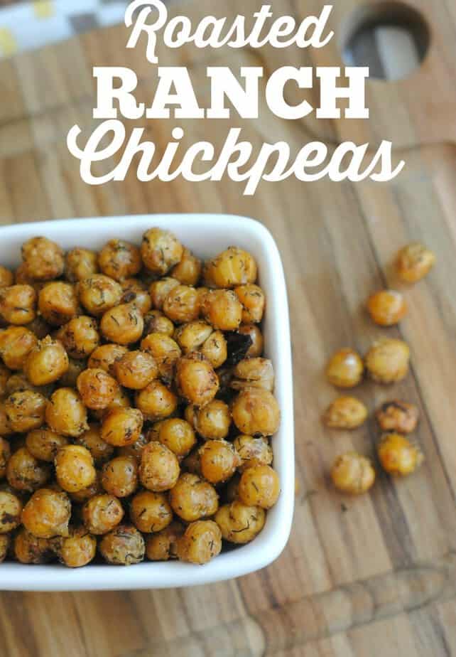 Roasted Ranch Chickpeas Recipe from This Mama Loves