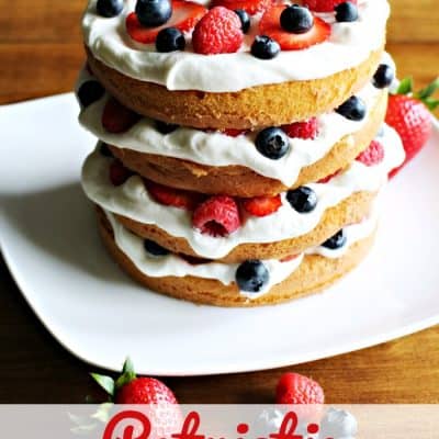 Patriotic Triple Berry Layer Cake