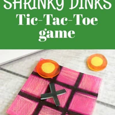 How to make a shrinky dinks game tic tac toe from This Mama Loves