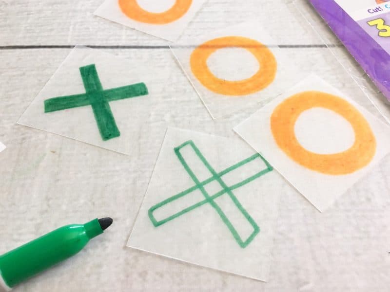 How to make a shrinky dinks game - tic tac toe