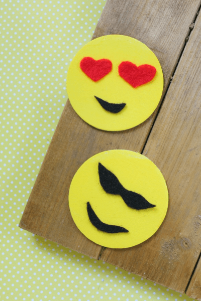 Emoji Craft Idea: DIY Emoji Magnets - This Mama Loves