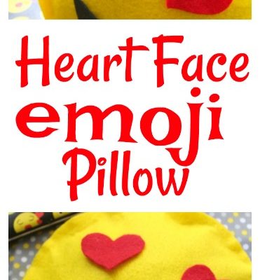 How to Make a No Sew Heart Face Emoji Pillow