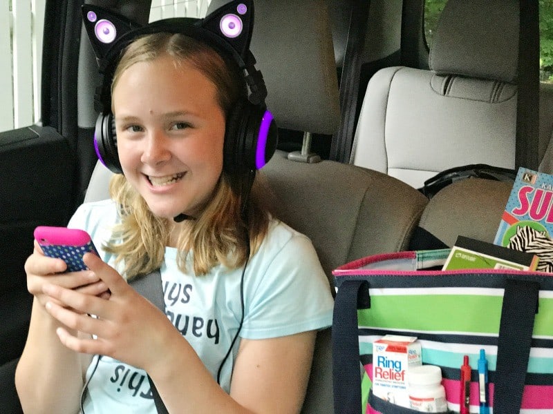 road trip tips for tweens and caution about headphone use