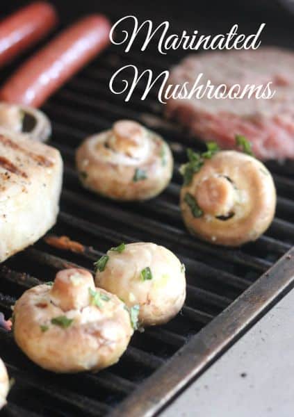 Marinated Mushrooms on the Grill from Clever Housewife