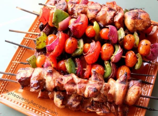 Steak and Chicken Kabobs from My Heavenly Recipes