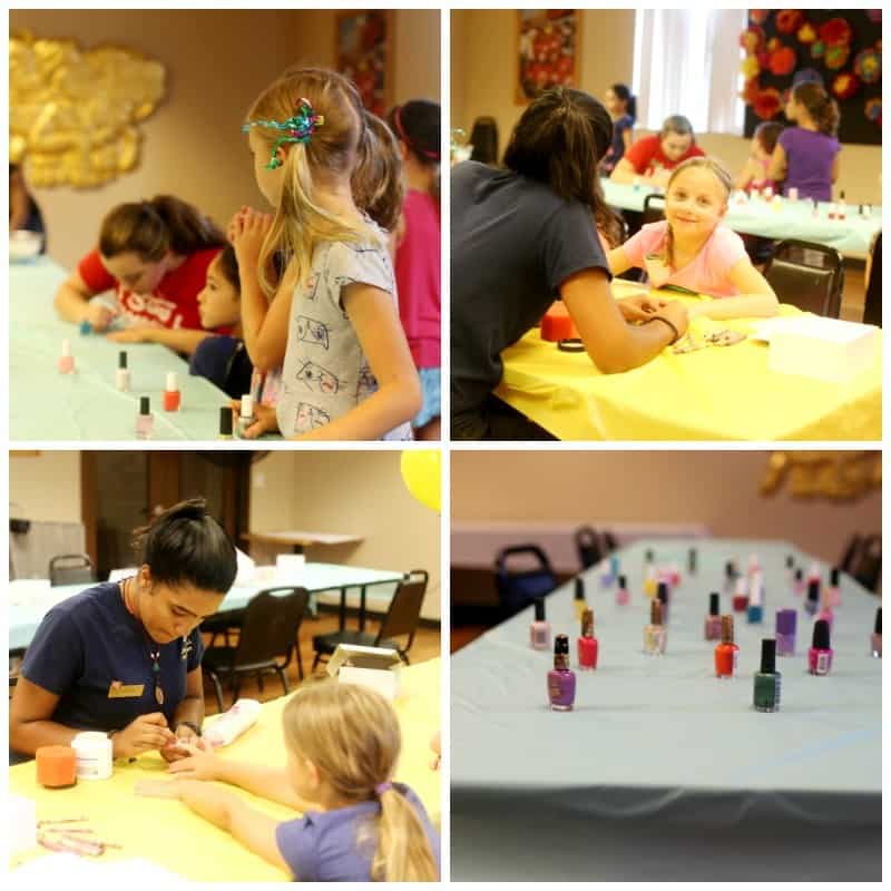 Stew Leonards Birthday Party Spa Theme Nail Station