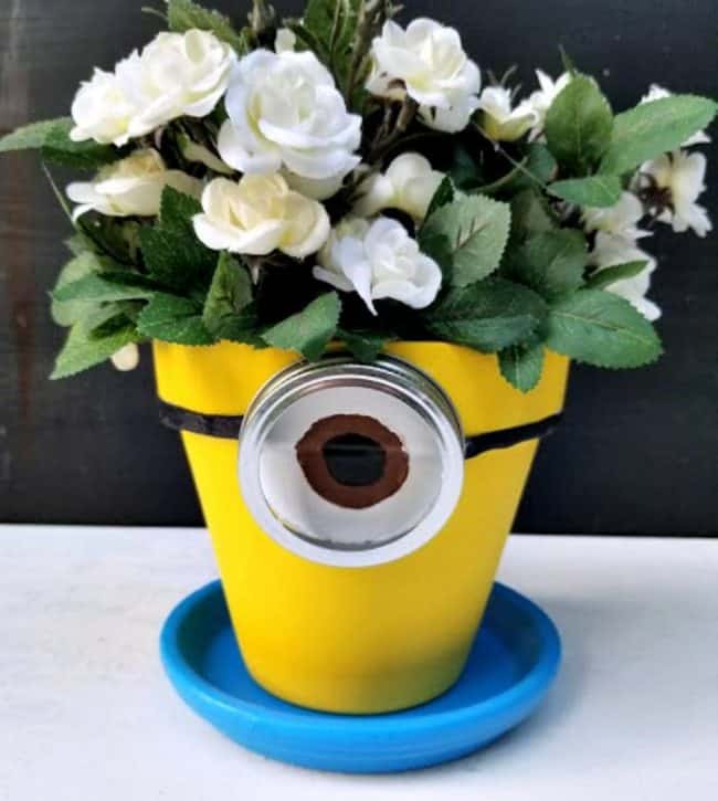 DIY Minions Planter Kickin It With Kelly