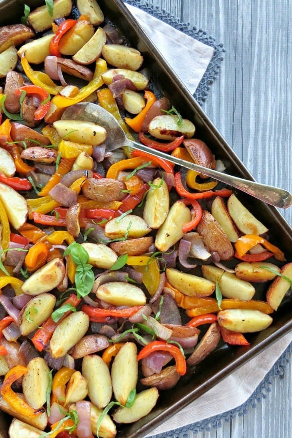 Oven Roasted Peppers from 5 Minutes for Mom