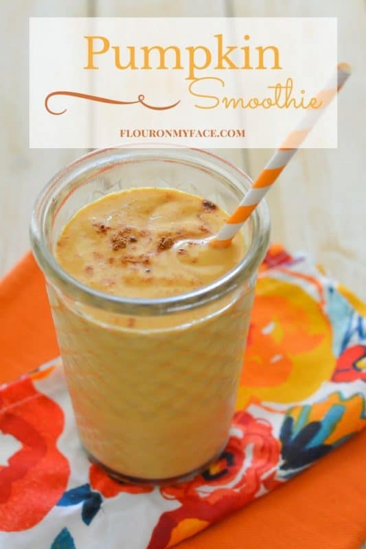 Pumpkin Smoothie Recipe from Flour on My Face
