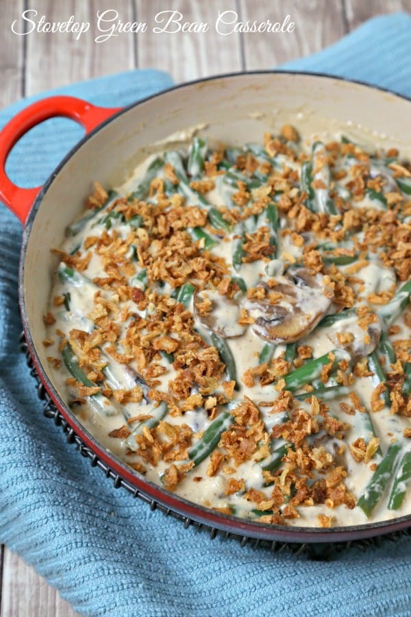 Stovetop Green Bean Casserole from Cooking in Stilettos