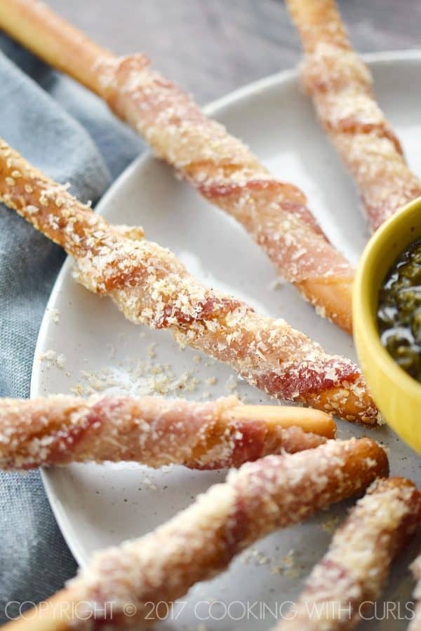 Bacon Wrapped Breadsticks Appetizer from Cooking with Curls