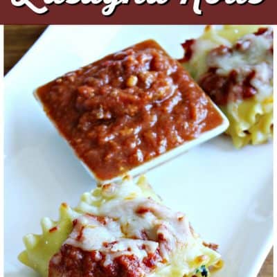 Easy Lasagna Rolls Recipe with Spinach from This Mama Loves