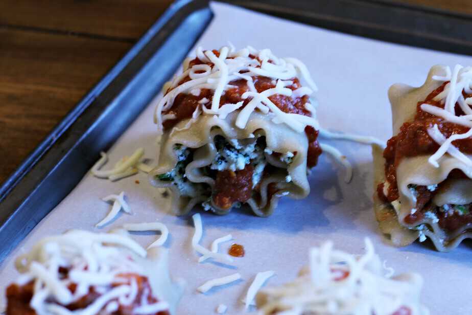 Easy Lasagna Rolls with Spinach