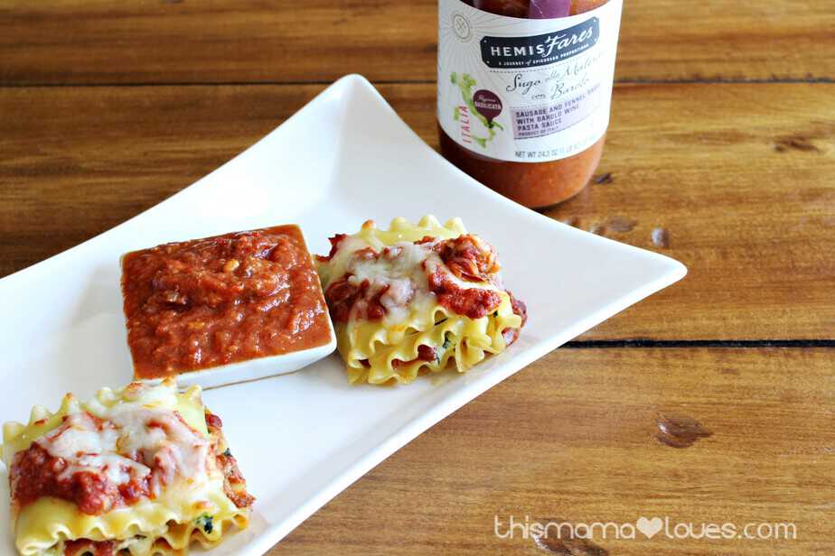 Easy Lasagna Rolls with Spinach