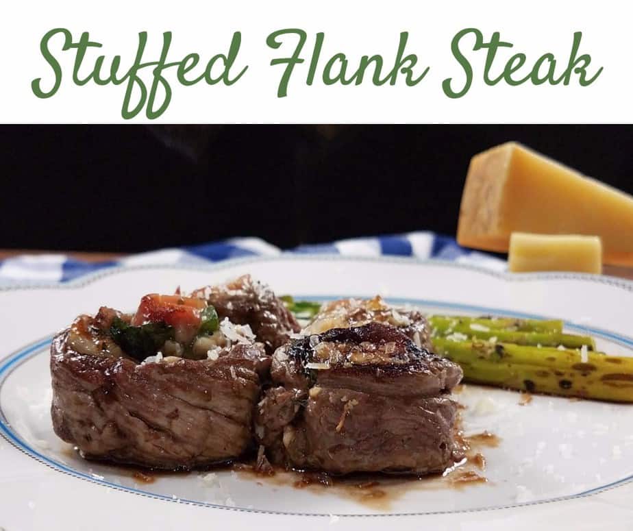 Melt in your mouth stuffed flank steak recipe