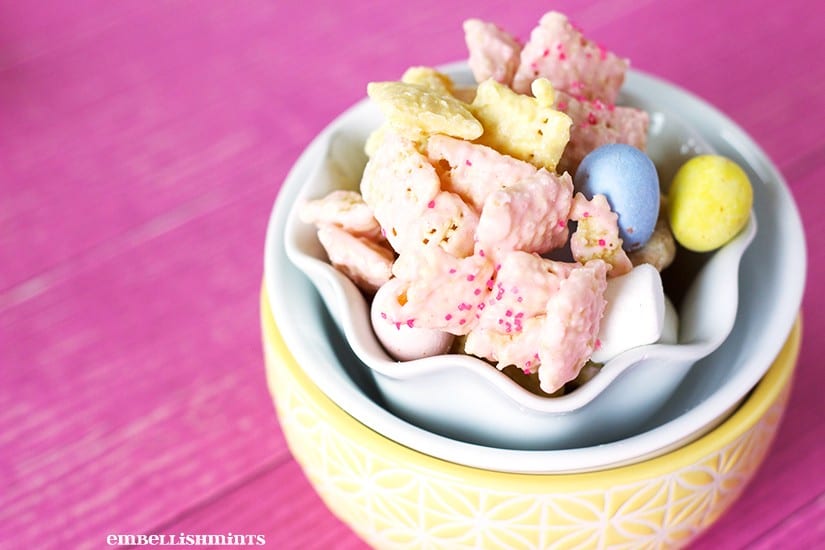 Bunny Tail Easter Muddy Buddies from Embellishmints
