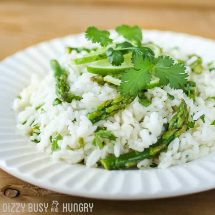 Cilantro-Lime-Asparagus-and-Rice-from-Dizzy-Busy-and-Hungry