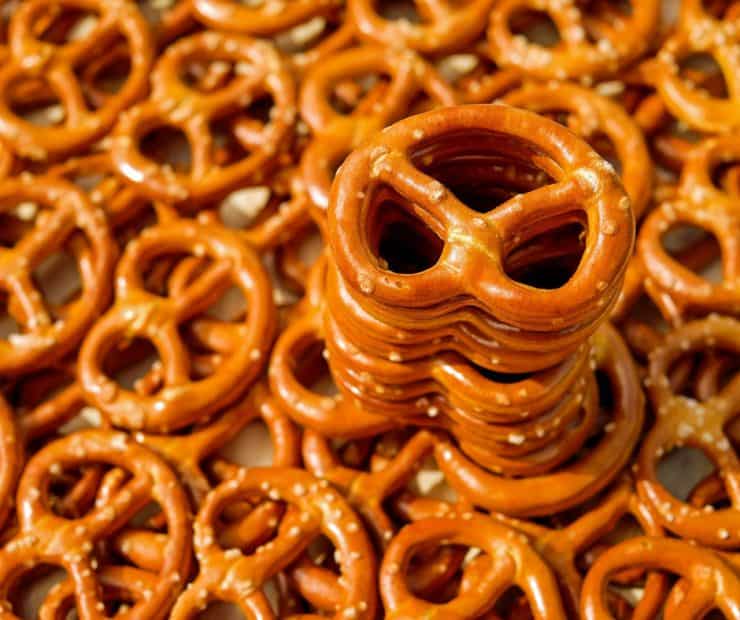 pretzels stacked