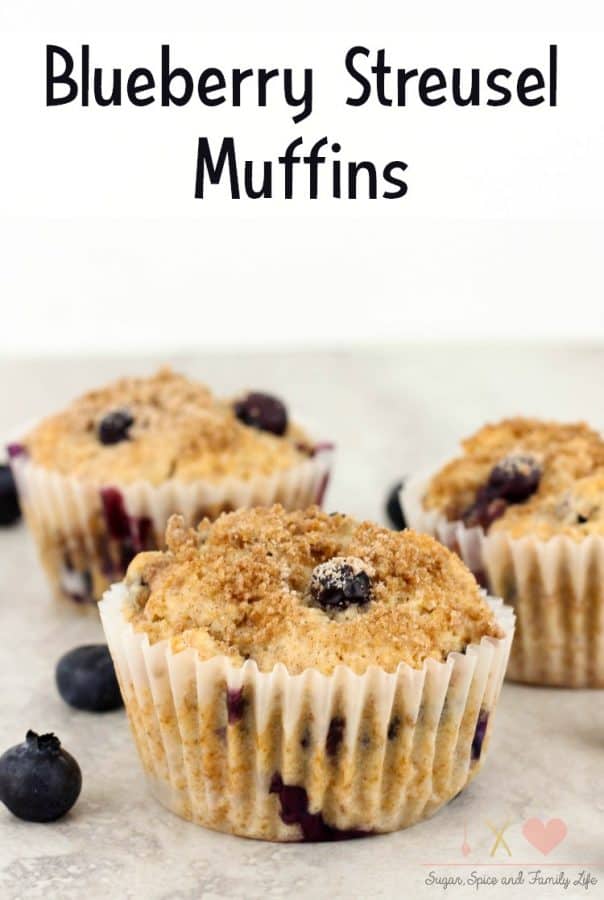 Blueberry Streusel Muffins from Sugar Spice and Family Life