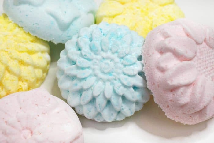 DIY Spring Flower Bath Bombs from This Mama Loves