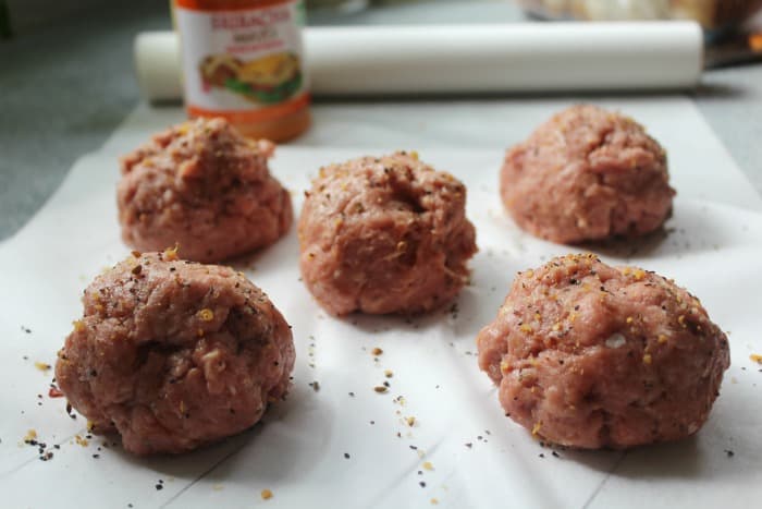 Spicy Turkey Avocado Burger balls