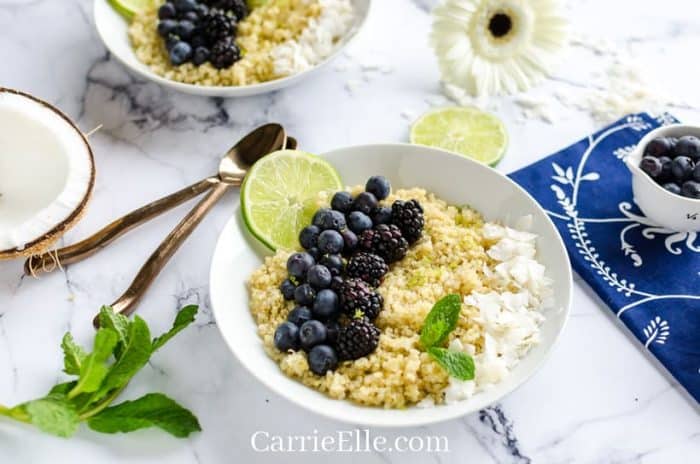 Instant Pot Breakfast Quinoa from Carrie Elle