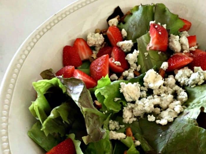 Strawberry Pecan and Blue Cheese Salad from Starfish Cottage