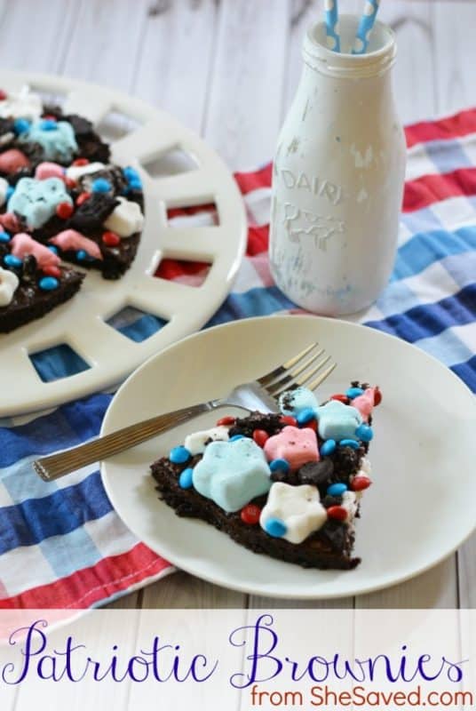 Patriotic Brownies from She Saved