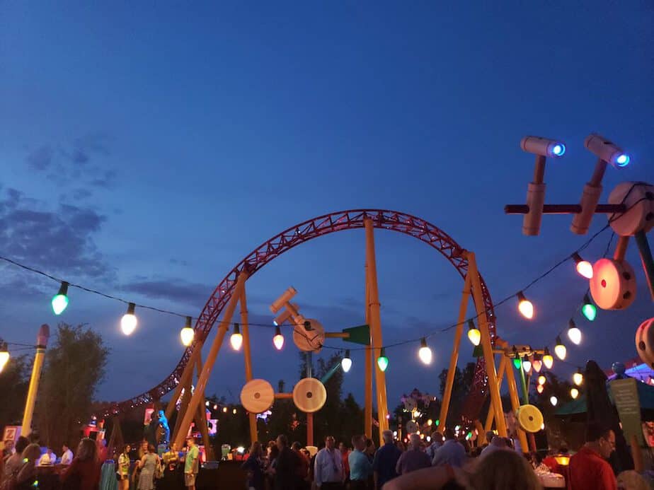 Toy Story Land at Night