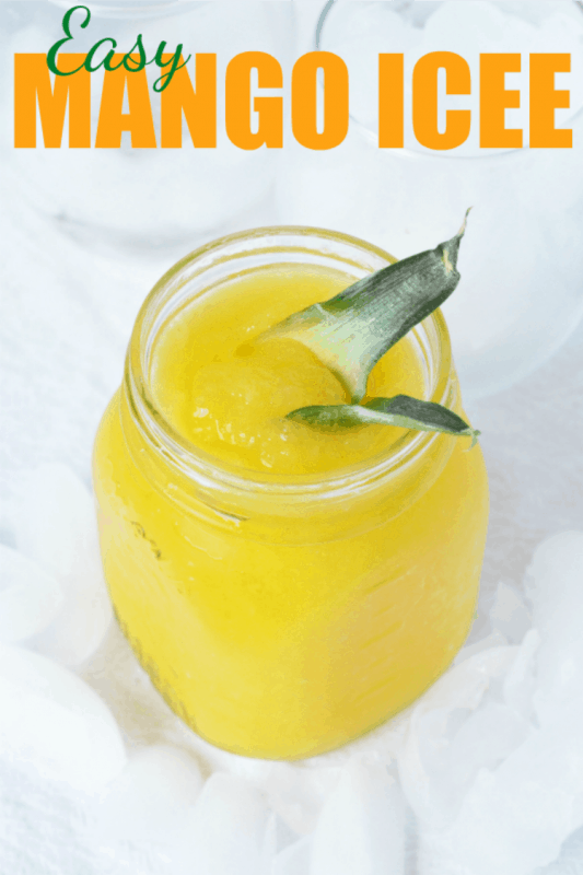 Easy Mango Ice Drink Recipe from Rose Bakes