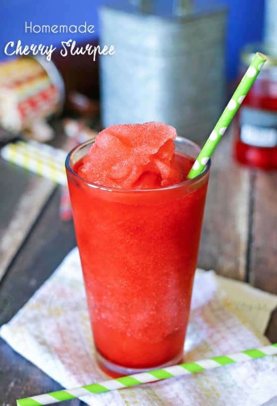 Homemade Cherry Slurpee from Kleinworth Co.