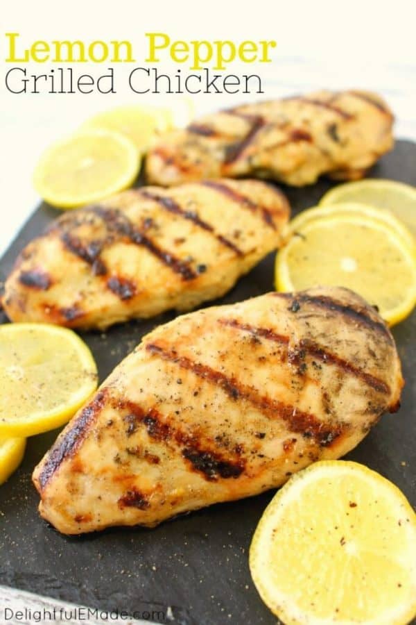 Lemon Pepper Grilled Chicken from Delightful E Made