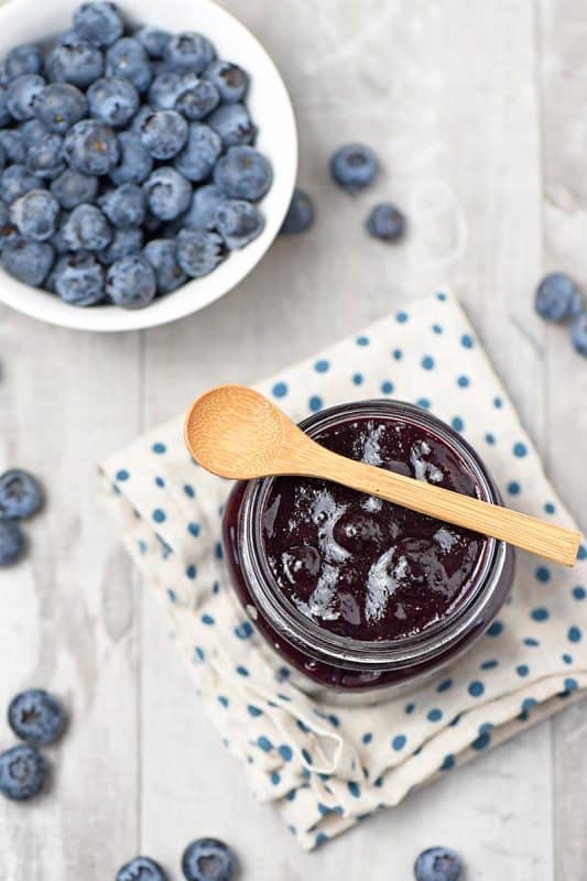 Small Batch Blueberry Pie Filling from Adventures of Mel