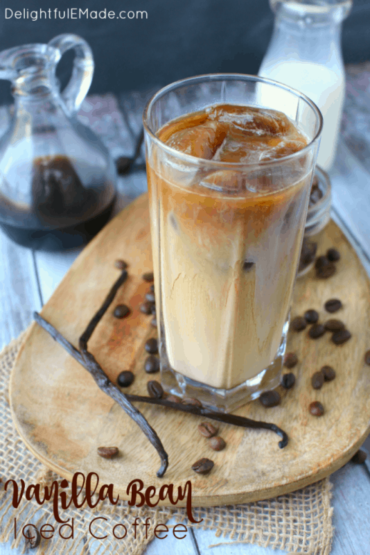 Vanilla Bean Iced Coffee from Delightful E Made