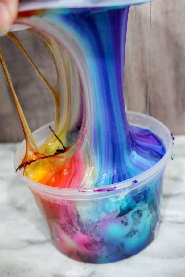 Mystery Color Homemade Slime Recipe