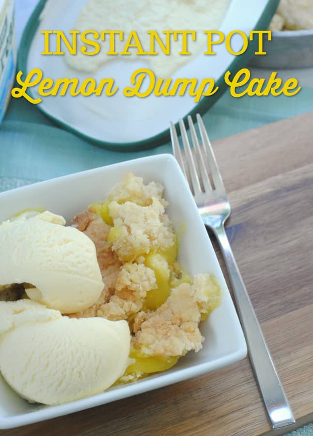 Instant Pot Lemon Dump Cake Recipe