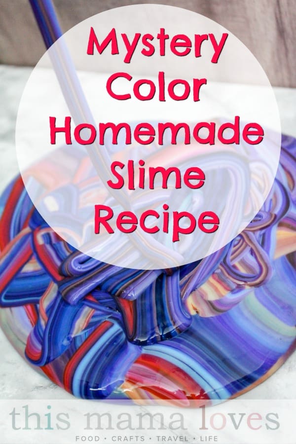 Mystery Color Homemade Slime Recipe