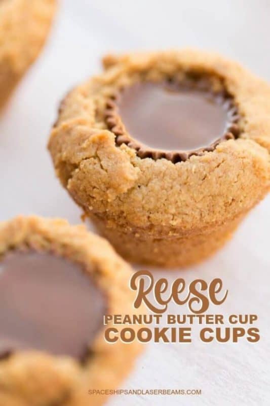 Peanut Butter Cookie Cups from Spaceships and Laserbeams
